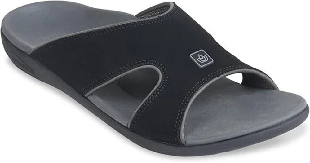 Spenco Kholo Men's Orthotic Slide Sandals Carbon / Pewter - 8 Wide